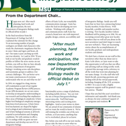 2015 Department of Integrative Biology Newsletter for Alumni and Friends