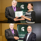 Jeanette McGuire and Gary Mittelbach Accoladed at the NatSci Awards Presentation
